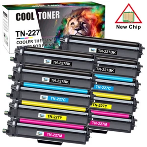 TN223 TN227 Toner with Chip for Brother HL-L3750cdw L3770cdw L3210cw printer lot - Picture 1 of 19