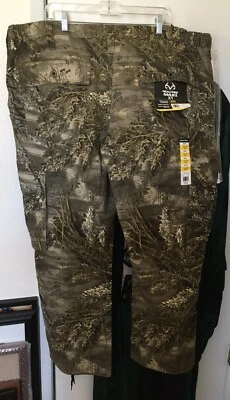 Realtree Max-1 XT Mens Hunting Cargo Camo Pants Draw Cord  3XL XXXL 48-50 NWT - Image 1 of 4