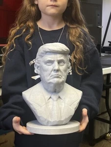 Masivamente ENORME! 292MM! Estatua de mármol busto del presidente Donald Trump impresión 3D - Imagen 1 de 5