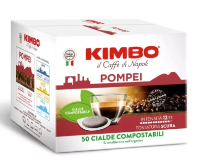 150 Cialde Caffè KIMBO - Miscele Pompei in carta filtro ese 44mm - Immagine 1 di 3