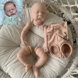 19in Unpainted Reborn Doll Kit with Cloth Body Sleeping Baby - Picture 1 of 4