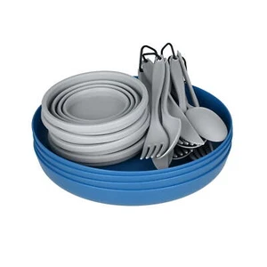 Ozark Trail 4Person Table Set with Plastic Plates and Flatware,21 Pieces,durable - Picture 1 of 2