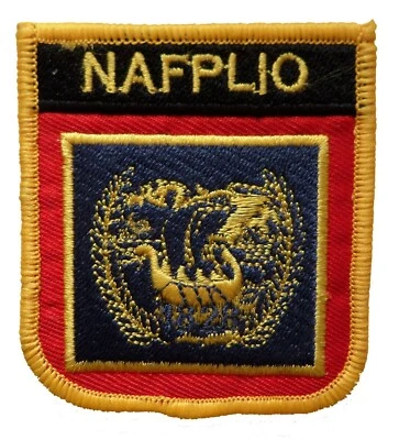 Nafplio Greece Shield Embroidered Patch - Image 1 of 3