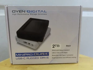 Oyen Digital 2 TB, USB-C Rugged Drive, MiniPro Dura, Black - Picture 1 of 6
