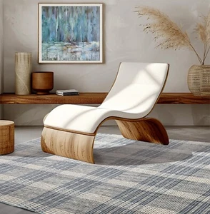 LoomBloom Plaid Multi Sizes Ivory Hand Woven Modern Flatweave Wool Area Rug - Picture 1 of 14