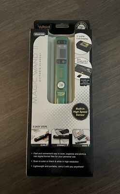 VuPoint Magic Wand II 2 Portable Scanner Handheld Pocket ST441GN GREEN - Image 1 of 4
