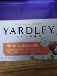 Yardley London Shea buttermilk Naturally Moisturizing Bath Bar 4.25 oz - Picture 1 of 3