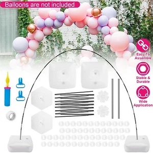 21FT Balloon Arch Kit Indoor Grassland Stand Base Frame Wedding Birthday Decor - Picture 1 of 12