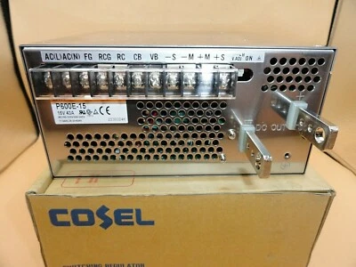 New Cosel P600E-15 Power Supply / 85-264V Input / 15V 43A 645W Output AC to DC - Image 1 of 4