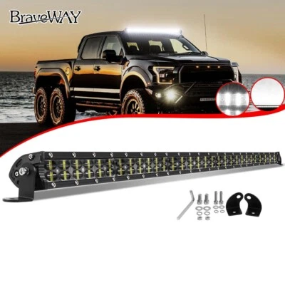 BARRA DE LUZ LED 32 pulgadas doble fila punto inundación combo camión todoterreno 4x4 ATV SUV luz Foto 1 de 4