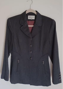 Albert Nipon Women Suit Jacket Blazer Gray Long Sleeve Size 6 - Picture 1 of 4