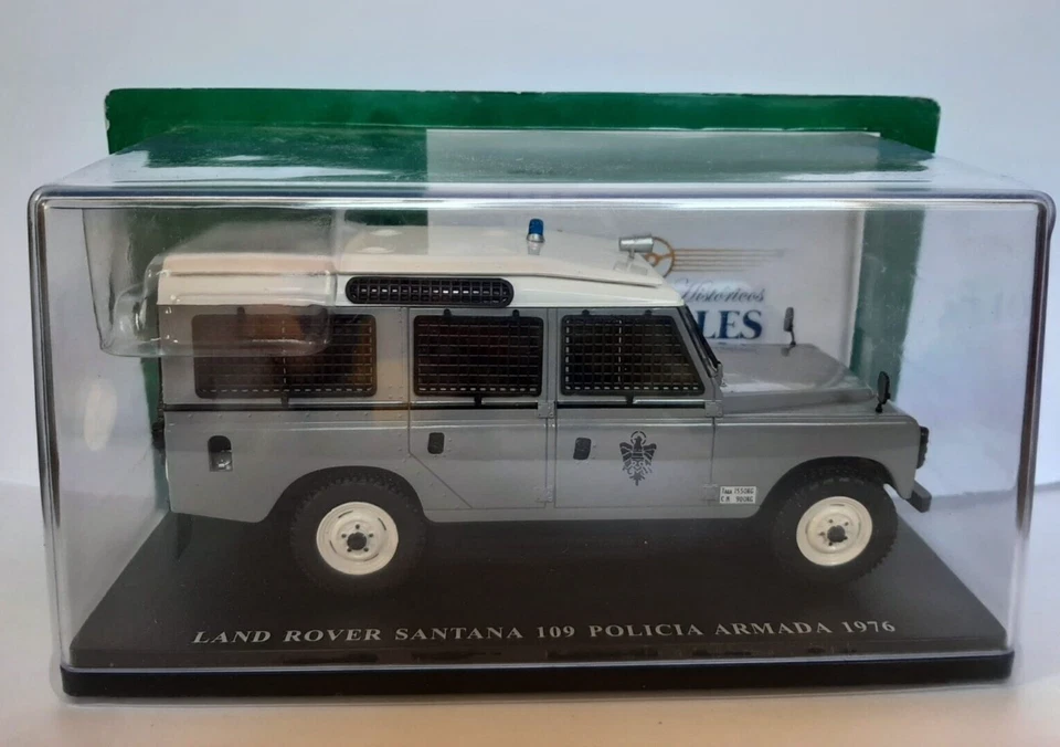 DIE CAST LAND ROVER SANTANA 109 POLICIA ARMADA 1976 SCALA 1/24 - Immagine 1 di 1