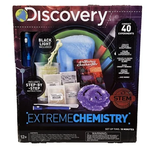 Discovery Extreme Chemie Stamm Wissenschaft Kit 40 Experimente Schwarzlicht enthalten - Bild 1 von 15
