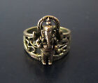 Trunk Up Elephant Ring Om Ring Ganesha Ganesh Ring Religious Ring Charm Ring