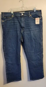 Pantalones de mezclilla rectos de tiro alto Levis Signature nuevos con etiquetas talla 22 W36 Plus - Imagen 1 de 4
