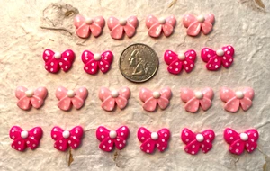 Arco de lunares de resina de 20 piezas x 3/4" respaldo plano/apliques de adornos/tarjeta SB281 - Imagen 1 de 1