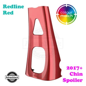 Redline Red ABS Chin Spoiler for 2017+ Air-Cooled Harley Road FLHX Touring - Picture 1 of 10