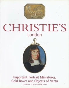CHRISTIE’S LONDON Portrait Miniatures Gold Snuff Boxes Objects Vertu Catalog 00 - Picture 1 of 1