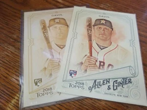 3x lot J.D. Davis Astros 10/10 10/49 Gold 5x7 ALLEN & GINTER  - Picture 1 of 2