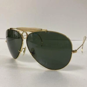 Gafas de sol Ray-Ban Shooter Bausch & Lomb Teardrop RB3 vintage verde medio usadas - Imagen 1 de 9