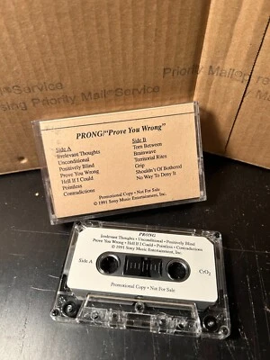 PRONG Prove You Wrong Promo Cassette Tape 1991 Heavy Metal Punk Hardcore - Image 1 of 4