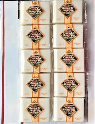 20 Bars Trader Joes Oatmeal & Honey Pure Vegetable Soap 10 X Two-packs - Image 1 of 3