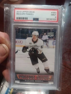 2013-14 Upper Deck Young Guns #480 Rickard Rickell PSA 9. BELLO! - Foto 1 di 2