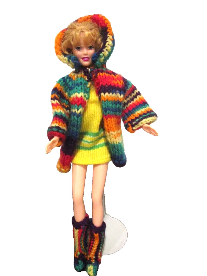 Vestido De Colección Barbie: Sears Glamour Group Twiggy 1510 + Chaqueta/Botas Tejidas Foto 1 de 4