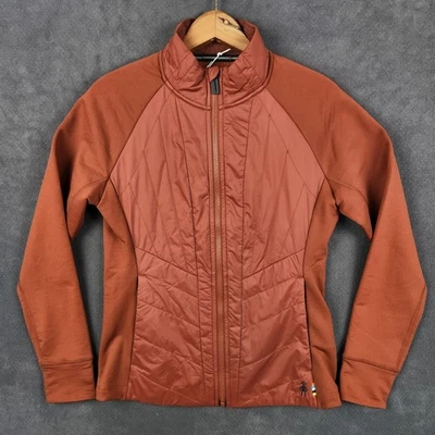 Chaqueta Smartwool Smartloft para mujer pequeña marrón nuez polar acolchada cremallera completa nueva con etiquetas Foto 1 de 4