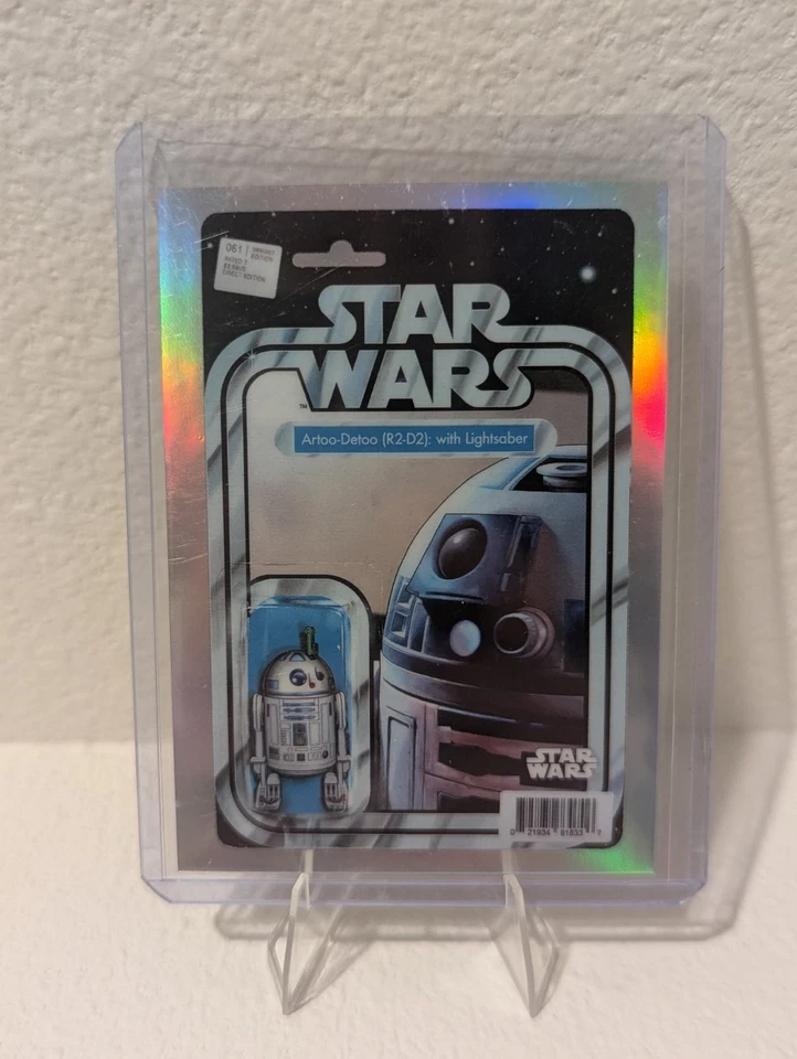 Topps Chrome Star Wars 2025 Comicfractor R2-D2 Case Hit SP Artoo-detoo Figure - Image 1 of 2