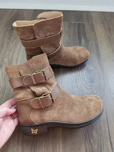 Alegria by PG Lite Wildleder Leder Stiefeletten Schnalle Damen 36 EU 5,5 rutschfest - Bild 1 von 11