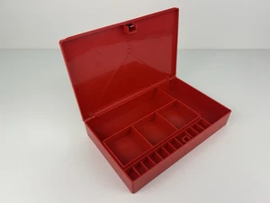 Vintage Bernina 830 rot Aufbewahrungsbox nur Zubehörkoffer mit Tablett siehe Fotos - Bild 1 von 20
