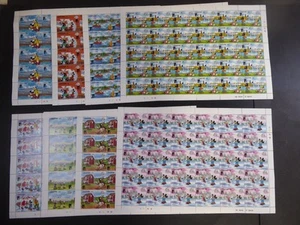 Lesotho 1988, Disney Bogenserie "FINLANDIA", **/MNH, Mi.Nr.697/704, ME 540,- - Bild 1 von 5