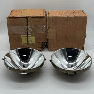 NOS BOSCH Headlight Reflector Pair 1 305 314 902 Volkswagen Porsche 356 911 912 - Picture 1 of 12