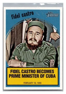 2008 Topps Heritage News Flashbacks Fidel Castro Premierminister von Kuba #NF3 - Bild 1 von 2