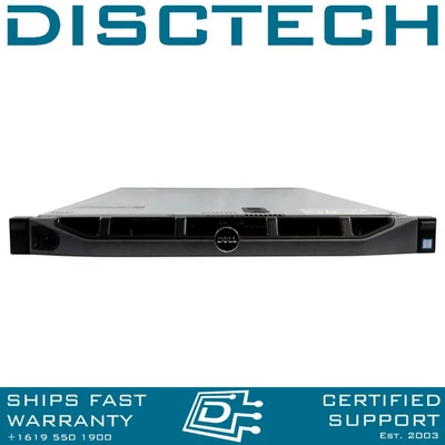 Dell PowerEdge R430 Intel E5-2630Lv4 1.8GHz CPUs, S130 16GB 550W 4x Cabled 3.5" - Image 1 of 4