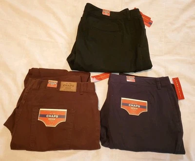 Chaps Denim Stretch Mekhi Janay Azul Marino Negro Marrón Jean Lote Mujer 20W 40x31 Foto 1 de 4
