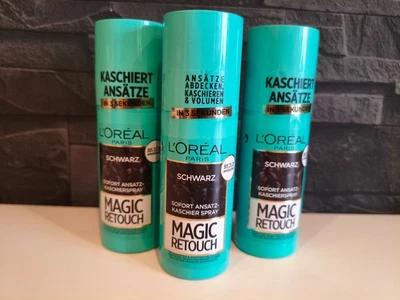 ❤️ 3x L´ORÉAL MAGIC RETOUCH ANSATZSPRAY PAKET SCHWARZ NEU  ❤️ - Bild 1 von 2