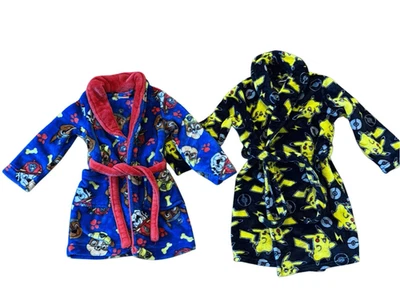 Nickelodeon fleece Pokemon Paw patrol bathrobe bundle 5t - Image 1 of 4