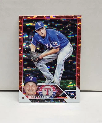 COREY SEAGER 2023 Topps RED FOIL ~ Rangers #'d /199 - Image 1 of 3