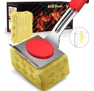 Cepillo para Parrilla Sin Cerdas, Cepillo para Parrilla para Parrilla Exterior, Limpieza con Vapor Seguro... - Imagen 1 de 8