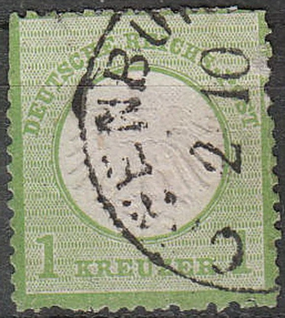 Stamp Germany Reich Mi 007 Sc 007 1872 Imperial Eagle Shield Embossed Used - Image 1 of 1