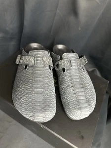 Shoe Surgeon Luxe Mule Black Python Birkenstock Brand New M Size 10 /W Size 11.5 - Picture 1 of 8