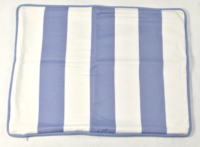Funda de almohada lumbar Pottery Barn Teen Cabana a rayas 12x16 SM azul blanco MUESTRA Foto 1 de 4
