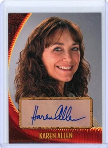 KAREN ALLEN as MARION 2008 TOPPS INDIANA JONES CRYSTAL SKULL Autograph AUTO CARD - Picture 1 of 2
