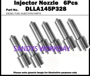 for VOLVO 6Pcs Fuel Injector Nozzle DLLA145P328 420807 FL608 FL612 TD63E TD63ES - Picture 1 of 1