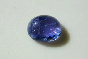 Tanzanite 3.35 Carats Plain Oval Shape Loose Cabochon 7x9mm - Picture 1 of 3