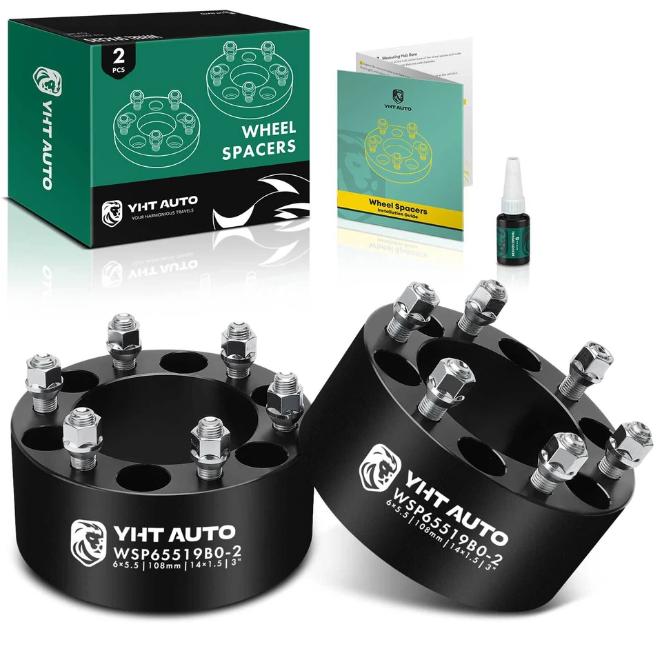 2x 6x5.5" a 6x5.5" espaciador de rueda M14x1.5 tacos 108mm 3" para Chevrolet GMC Sierra Foto 1 de 4