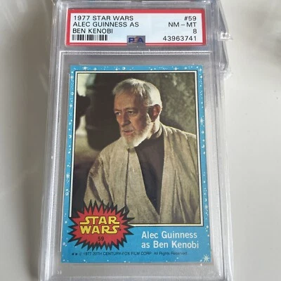 1977 TOPPS STAR WARS - #59 OBI-WAN KENOBI - PSA 8  Bargain - Image 1 of 2