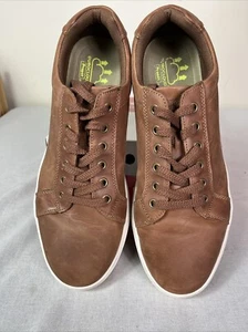Propet Men’s Koda Tan Leather Sneakers Tennis Shoes Size 11.5 NIB - Picture 1 of 13